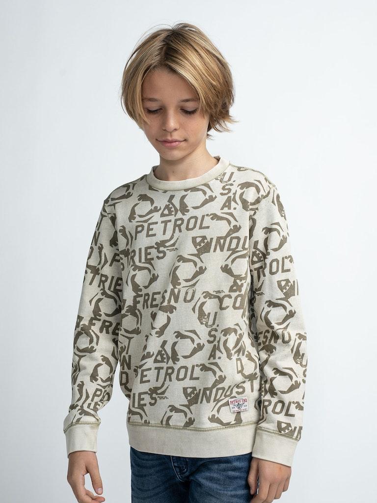 Petrol Industries - Jongens Printed sweater - - Maat 128