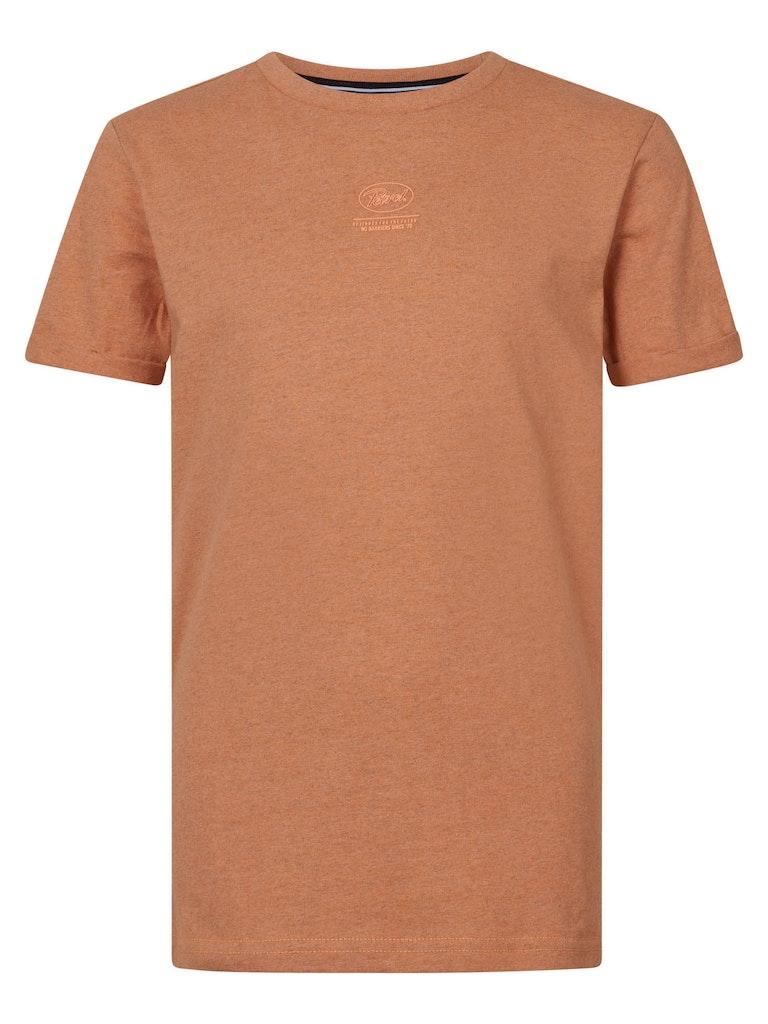 Petrol Industries - Jongens Mini Logo T-Shirt - Oranje - Maat 152