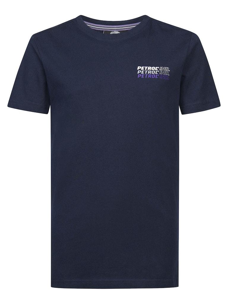 Petrol Industries - Jongens Logo T-shirt - Blauw - Maat 152