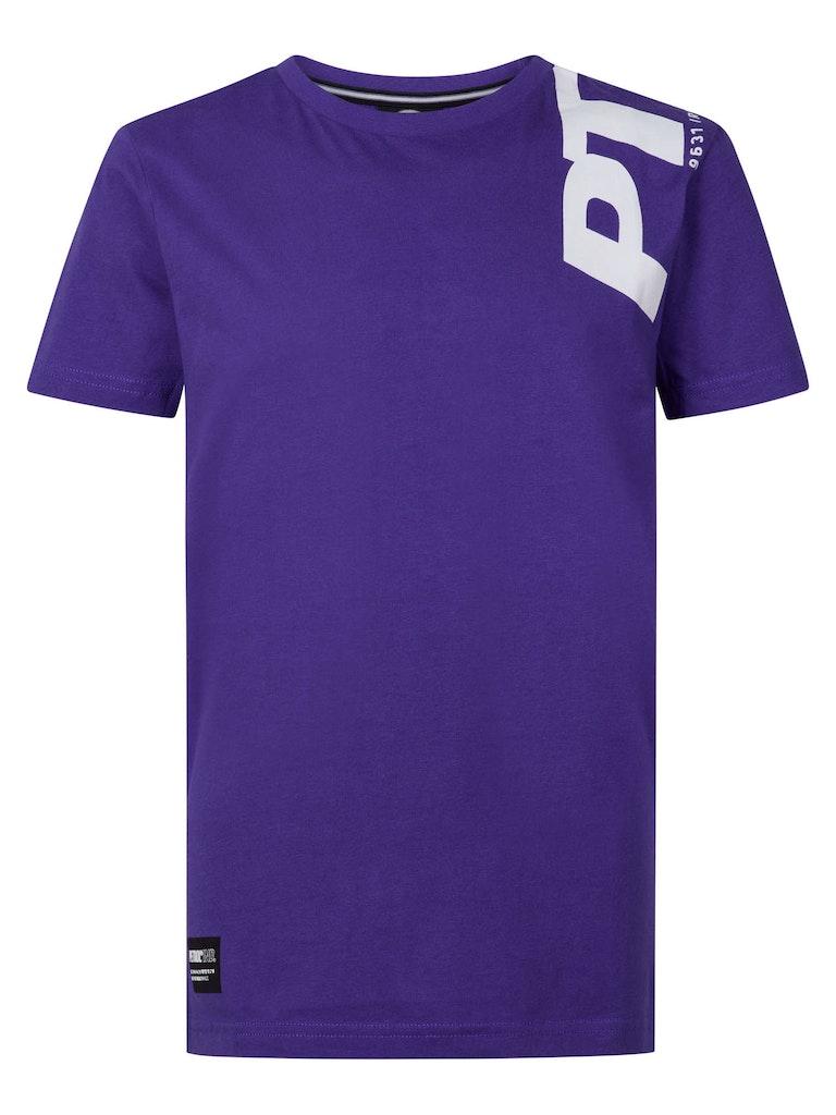 Petrol Industries - Jongens Logo T-shirt - Paars - Maat 176
