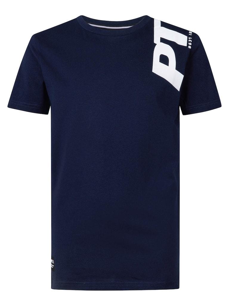 Petrol Industries - Jongens Logo T-shirt - Blauw - Maat 152