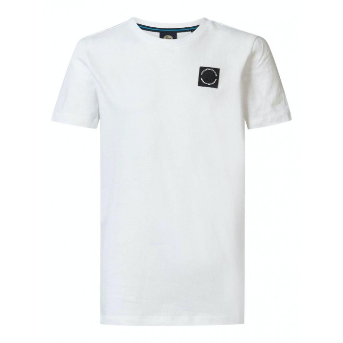 Petrol Industries Boys T-Shirt SS Round Neck Bright White | Freewear Boys T-Shirt SS Round Neck - www.freewear.nl - Freewear