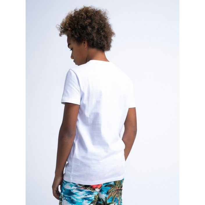 Petrol Industries Boys T-Shirt SS Round Neck Bright White | Freewear Boys T-Shirt SS Round Neck - www.freewear.nl - Freewear