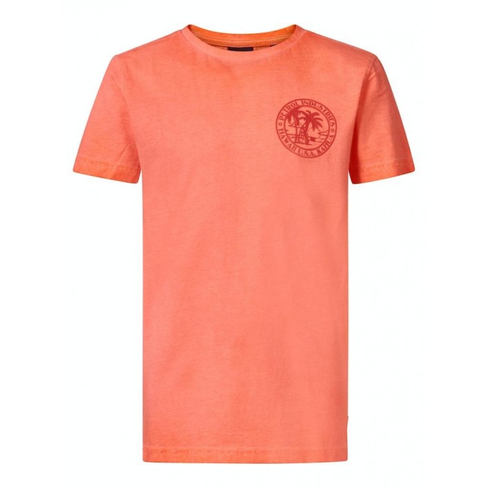Petrol Industries Boys T-Shirt SS Fiery Coral | Freewear Boys T-Shirt SS - www.freewear.nl - Freewear