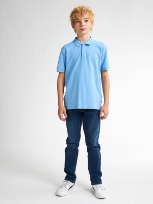 Petrol Industries Boys Polo Short Sleeve Cool Blue | Freewear Boys Polo Short Sleeve - www.freewear.nl - Freewear