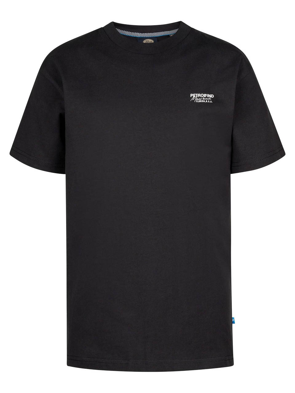 Petrol Industries - Jongens Backprint T-shirt Oceanpoint - Zwart - Maat 140