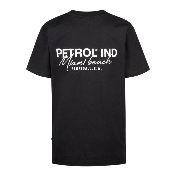 Petrol Industries Boys T-Shirt SS Classic Print Black | Freewear Boys T-Shirt SS Classic Print - www.freewear.nl - Freewear