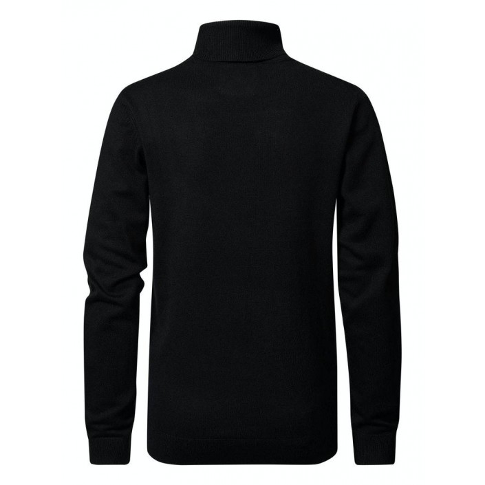 Petrol Industries Boys Knitwear Collar Basic Black | Freewear Boys Knitwear Collar Basic - www.freewear.nl - Freewear