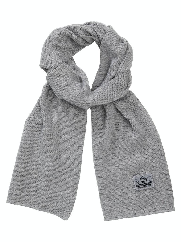 Petrol Industries Fine-knit Scarf Havre Light Grey Melee - OS