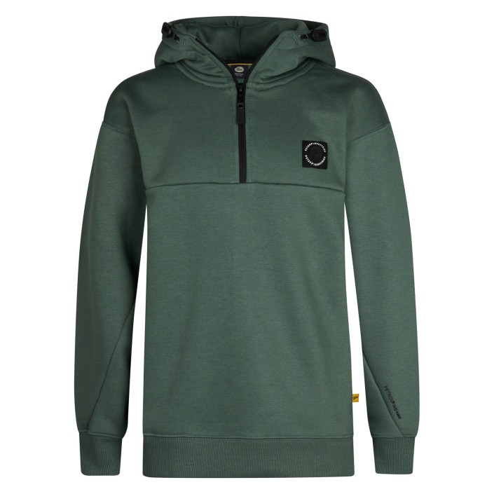 Petrol Industries Boys Sweater Hooded Zip Green Smoke | Freewear Boys Sweater Hooded Zip - www.freewear.nl - Freewear