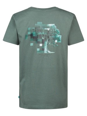 Petrol Industries Boys T-Shirt SS Classic Print Green Smoke | Freewear Boys T-Shirt SS Classic Print - www.freewear.nl - Freewear