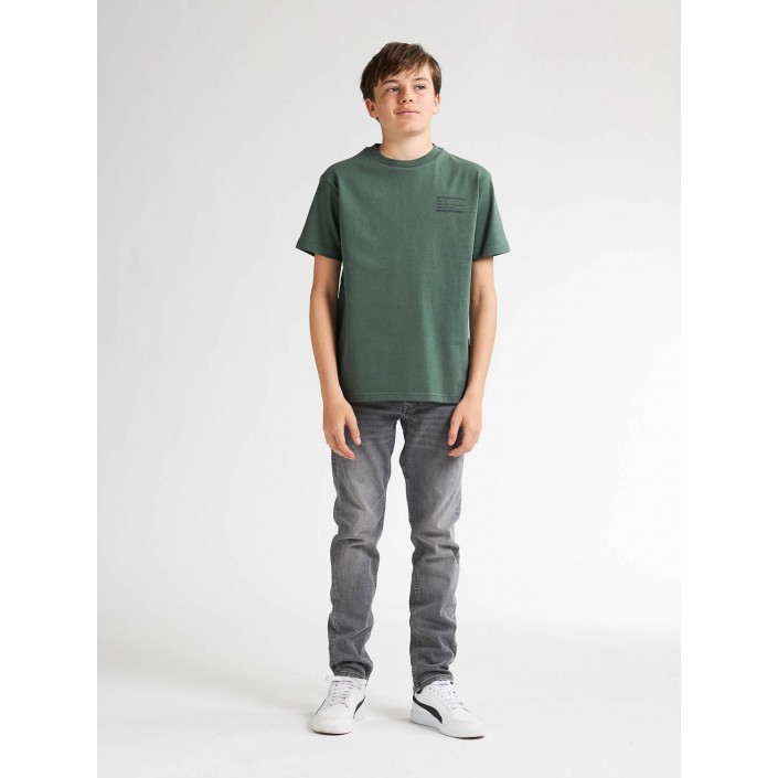 Petrol Industries Boys T-Shirt SS Classic Print Green Smoke | Freewear Boys T-Shirt SS Classic Print - www.freewear.nl - Freewear