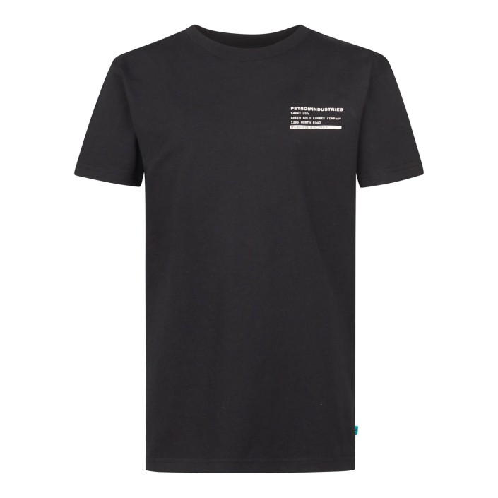 Petrol Industries Boys T-Shirt SS Classic Print Deep Black | Freewear Boys T-Shirt SS Classic Print - www.freewear.nl - Freewear