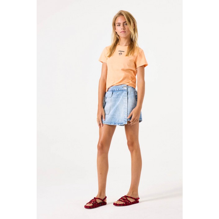 Garcia B52401_girls T-shirt ss 4017-coral kiss | Freewear B52401_girls T-shirt ss - www.freewear.nl - Freewear