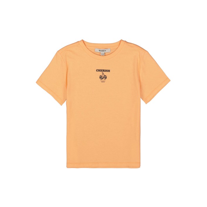 Garcia B52401_girls T-shirt ss 4017-coral kiss | Freewear B52401_girls T-shirt ss - www.freewear.nl - Freewear