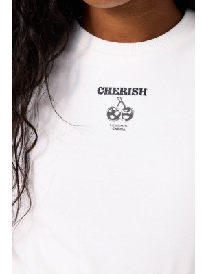 Garcia B52401_girls T-shirt ss 53-off white | Freewear B52401_girls T-shirt ss - www.freewear.nl - Freewear
