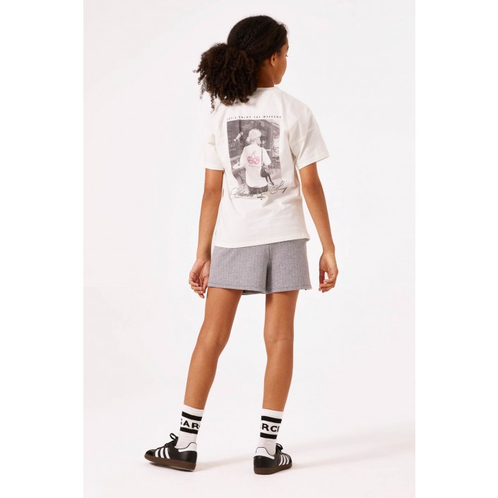 Garcia B52403_girls T-shirt ss 53-off white | Freewear B52403_girls T-shirt ss - www.freewear.nl - Freewear