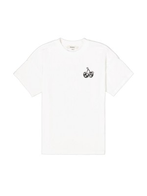 Garcia B52403_girls T-shirt ss 53-off white | Freewear B52403_girls T-shirt ss - www.freewear.nl - Freewear