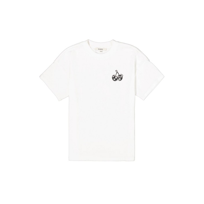 Garcia B52403_girls T-shirt ss 53-off white | Freewear B52403_girls T-shirt ss - www.freewear.nl - Freewear
