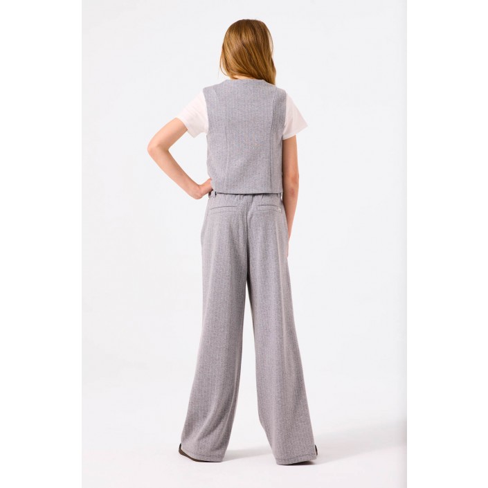 Garcia B52526_girls pants 123-mid grey melee | Freewear B52526_girls pants - www.freewear.nl - Freewear
