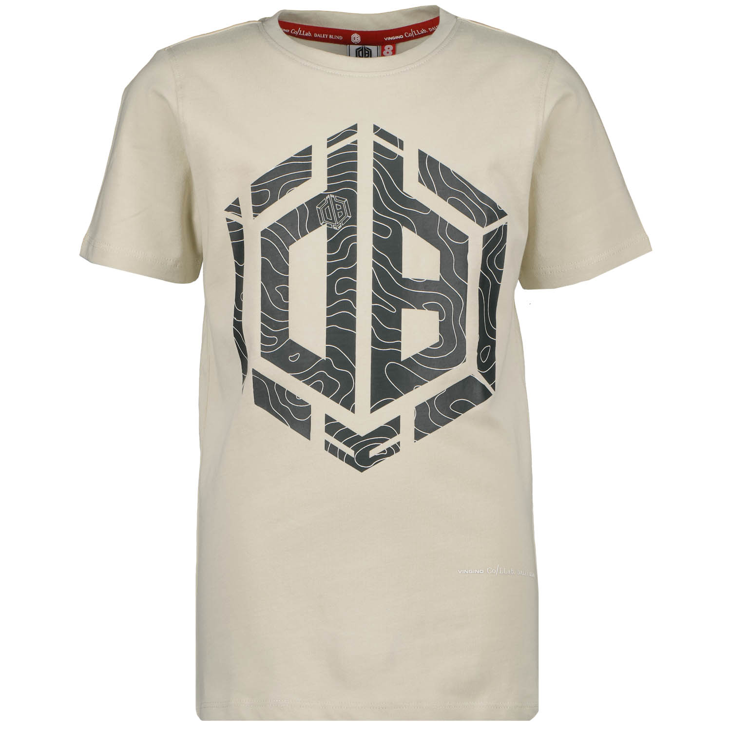 Vingino Daley Blind jongens t-shirt Helis Grey Sand