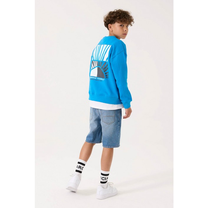 Garcia C53661_boys sweat 3246-real sky | Freewear C53661_boys sweat - www.freewear.nl - Freewear