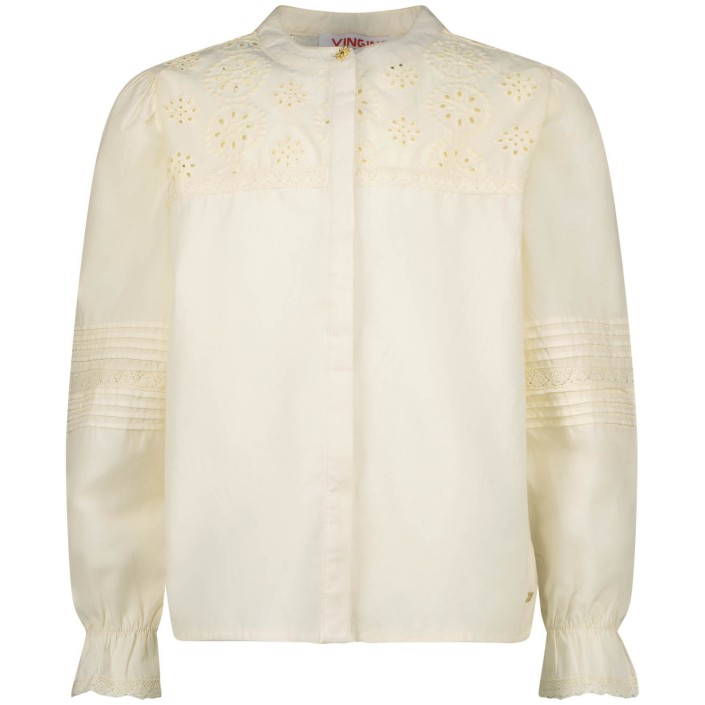Vingino Lilianne Blouse Macroon white | Freewear Lilianne Blouse - www.freewear.nl - Freewear