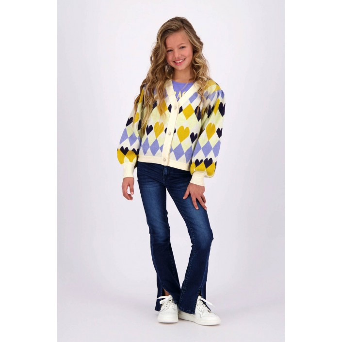 Vingino Ki Malina vest Macroon white | Freewear Ki Malina vest - www.freewear.nl - Freewear