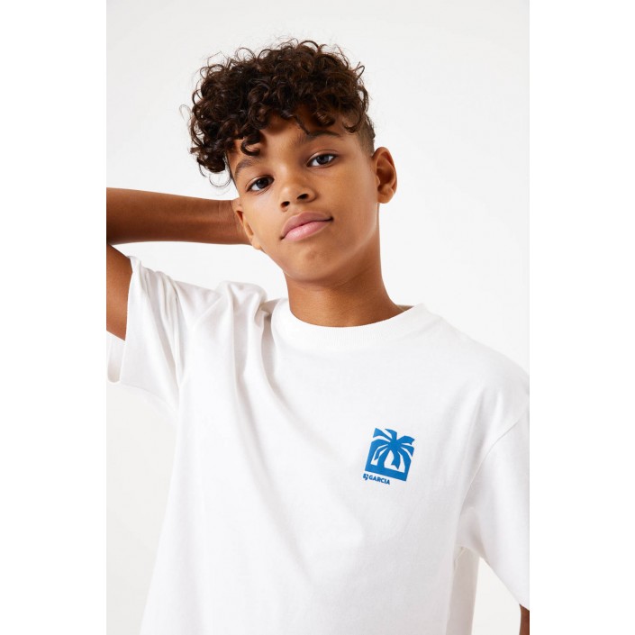 Garcia D53402_boys T-shirt ss 53-off white | Freewear D53402_boys T-shirt ss - www.freewear.nl - Freewear