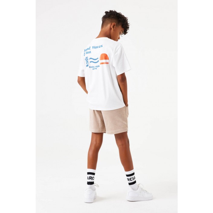 Garcia D53402_boys T-shirt ss 53-off white | Freewear D53402_boys T-shirt ss - www.freewear.nl - Freewear