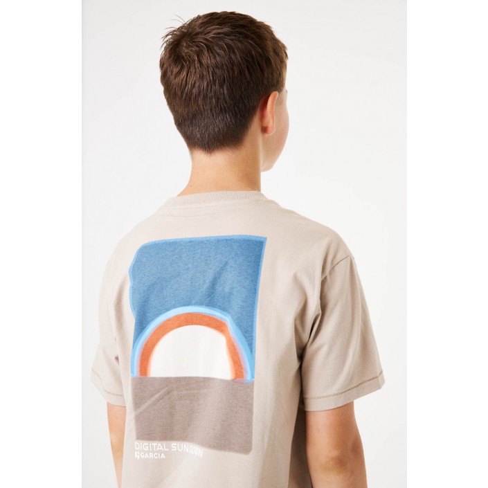 Garcia D53402_boys T-shirt ss 822-sand | Freewear D53402_boys T-shirt ss - www.freewear.nl - Freewear