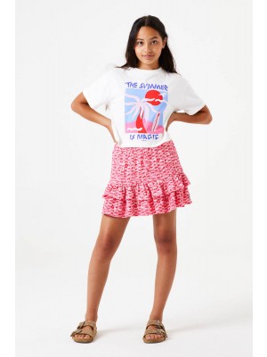 Garcia E52602_girls T-shirt ss 53-off white | Freewear E52602_girls T-shirt ss - www.freewear.nl - Freewear
