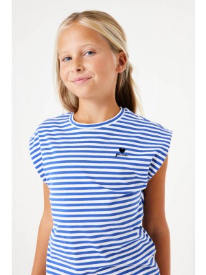 Garcia E52607_girls T-shirt ss 7224-hyper blue | Freewear E52607_girls T-shirt ss - www.freewear.nl - Freewear