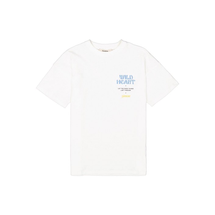 Garcia G52602_girls T-shirt ss 53-off white | Freewear G52602_girls T-shirt ss - www.freewear.nl - Freewear