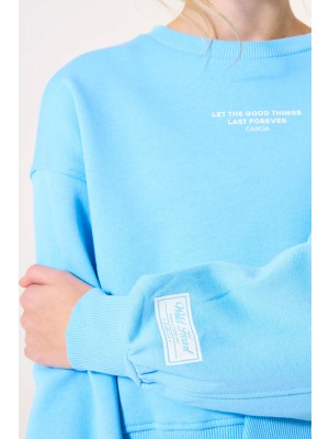 Garcia G52660_girls sweat 1266-ice blue | Freewear G52660_girls sweat - www.freewear.nl - Freewear