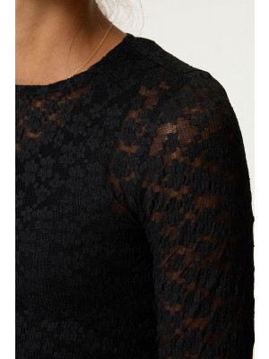 Garcia GE52003_girls T-shirt ls 1755-off black | Freewear GE52003_girls T-shirt ls - www.freewear.nl - Freewear