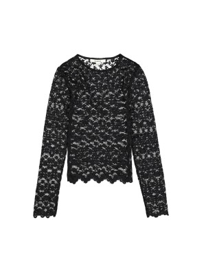 Garcia GE52003_girls T-shirt ls 1755-off black | Freewear GE52003_girls T-shirt ls - www.freewear.nl - Freewear