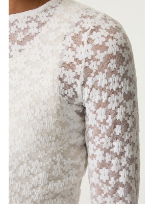 Garcia GE52003_girls T-shirt ls 53-off white | Freewear GE52003_girls T-shirt ls - www.freewear.nl - Freewear