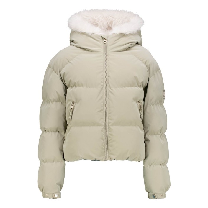 Garcia GJ520801_girls outdoor jacket 4219-soft sage | Freewear GJ520801_girls outdoor jacket - www.freewear.nl - Freewear