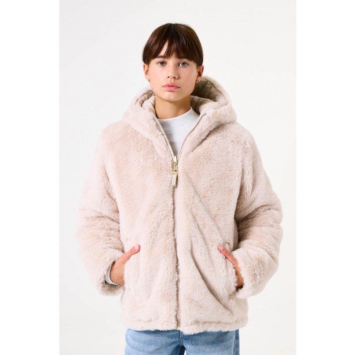 Garcia GJ520806_girls outdoor jacket 3238-winter white | Freewear GJ520806_girls outdoor jacket - www.freewear.nl - Freewear