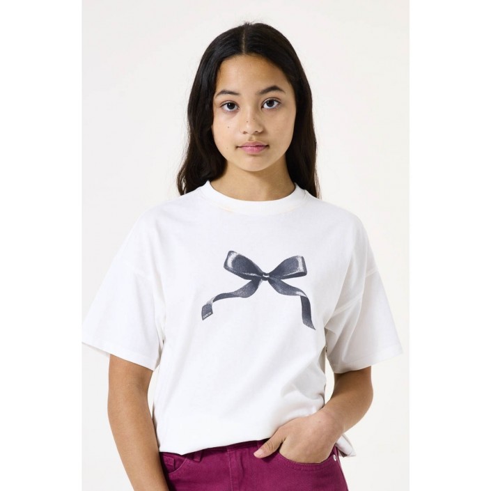 Garcia I52601 girls T-shirt ss 53-off white | Freewear I52601 girls T-shirt ss - www.freewear.nl - Freewear