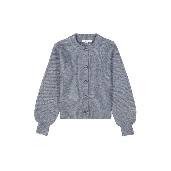 Garcia I52651_girls cardigan 3051-dark grey mel | Freewear I52651_girls cardigan - www.freewear.nl - Freewear