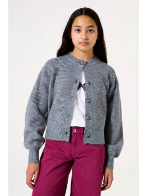 Garcia I52651_girls cardigan 3051-dark grey mel | Freewear I52651_girls cardigan - www.freewear.nl - Freewear