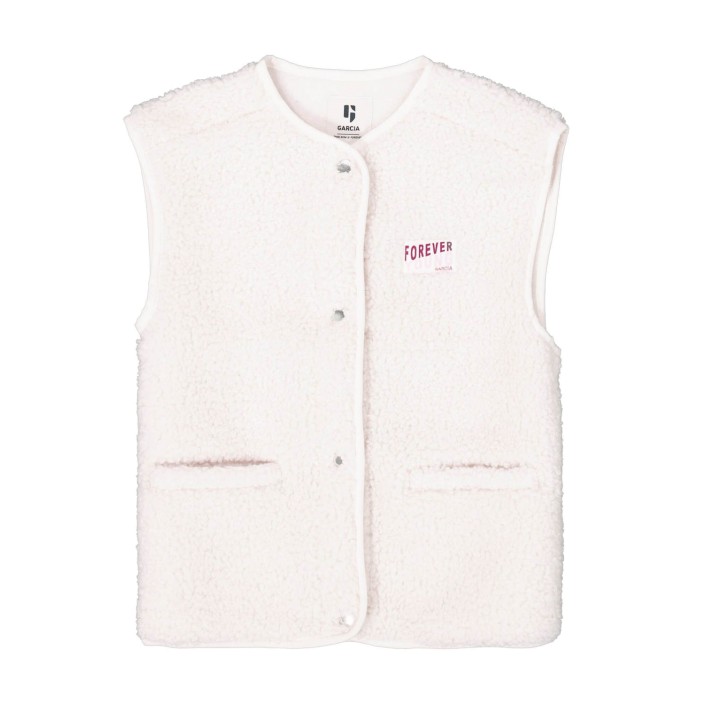 Garcia I52652_girls gilet 53-off white | Freewear I52652_girls gilet - www.freewear.nl - Freewear