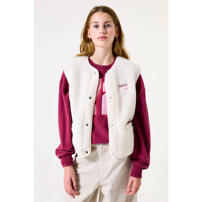Garcia I52652_girls gilet 53-off white | Freewear I52652_girls gilet - www.freewear.nl - Freewear