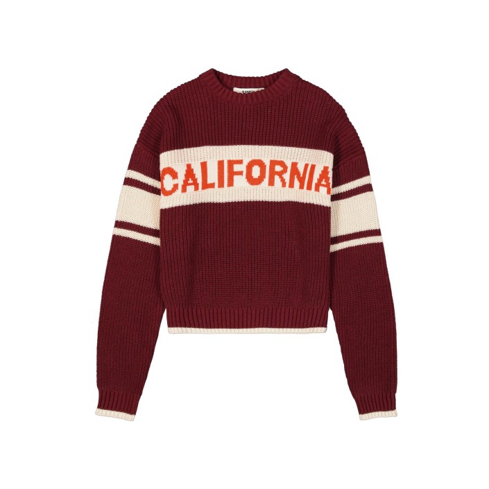 Garcia J52442_girls pullover 6637-dark cherry | Freewear J52442_girls pullover - www.freewear.nl - Freewear