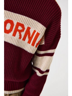 Garcia J52442_girls pullover 6637-dark cherry | Freewear J52442_girls pullover - www.freewear.nl - Freewear