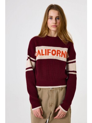 Garcia J52442_girls pullover 6637-dark cherry | Freewear J52442_girls pullover - www.freewear.nl - Freewear