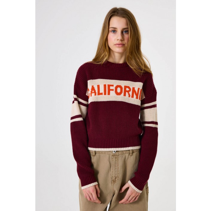 Garcia J52442_girls pullover 6637-dark cherry | Freewear J52442_girls pullover - www.freewear.nl - Freewear