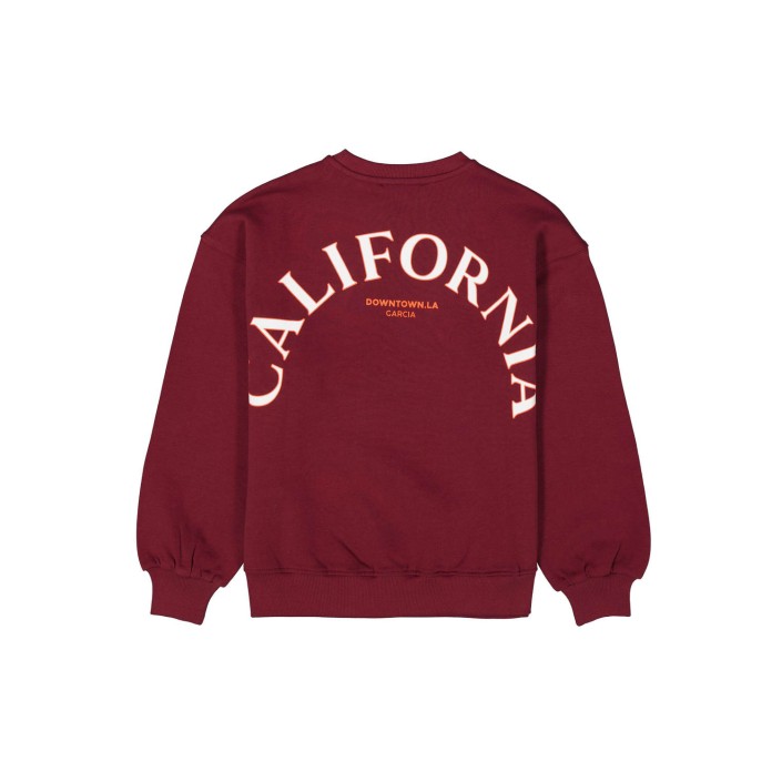 Garcia J52463_girls sweat 6637-dark cherry | Freewear J52463_girls sweat - www.freewear.nl - Freewear